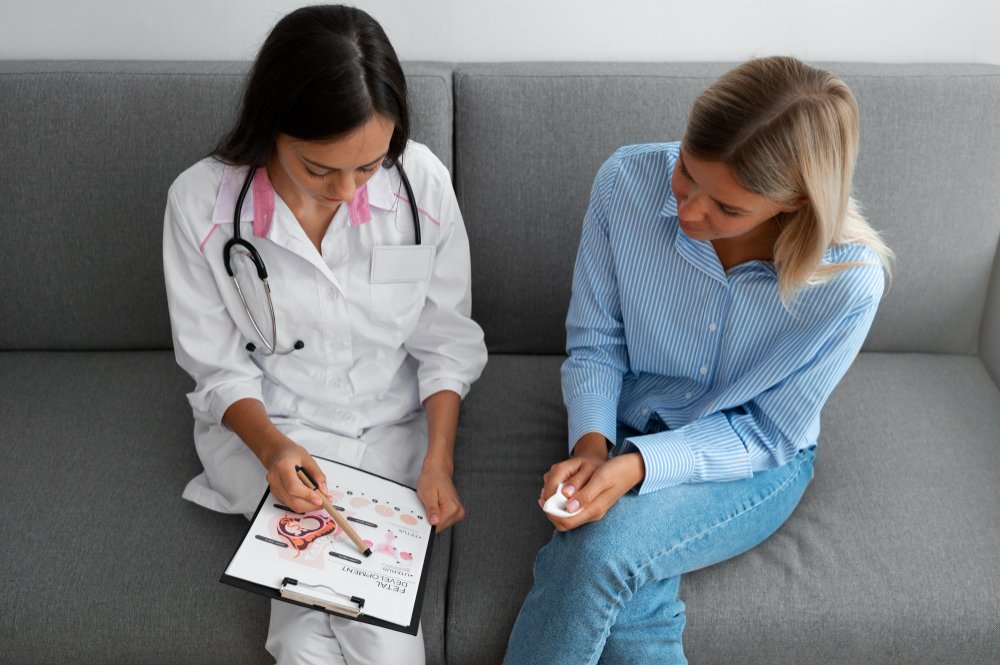 Doctor Explaining Report to Patient